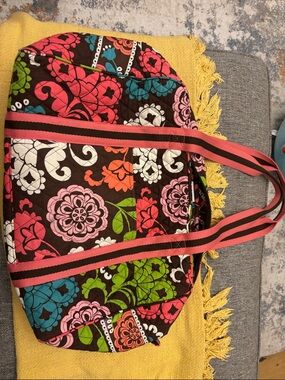 Vera Bradley Floral Quilted Active Bag with Yoga mat strap